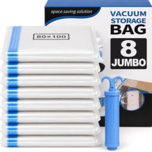 Clothing Storage Bags Jumbo 8 Count