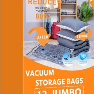 Vacuum Storage Bags Jumbo 8 Count